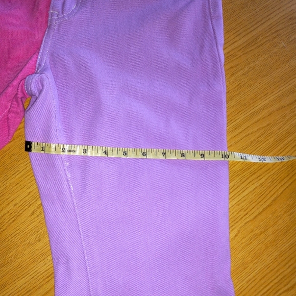 ☆3/$20* Half Pink Half Purple Heart Pocket Mom Jeans - Picture 12 of 13